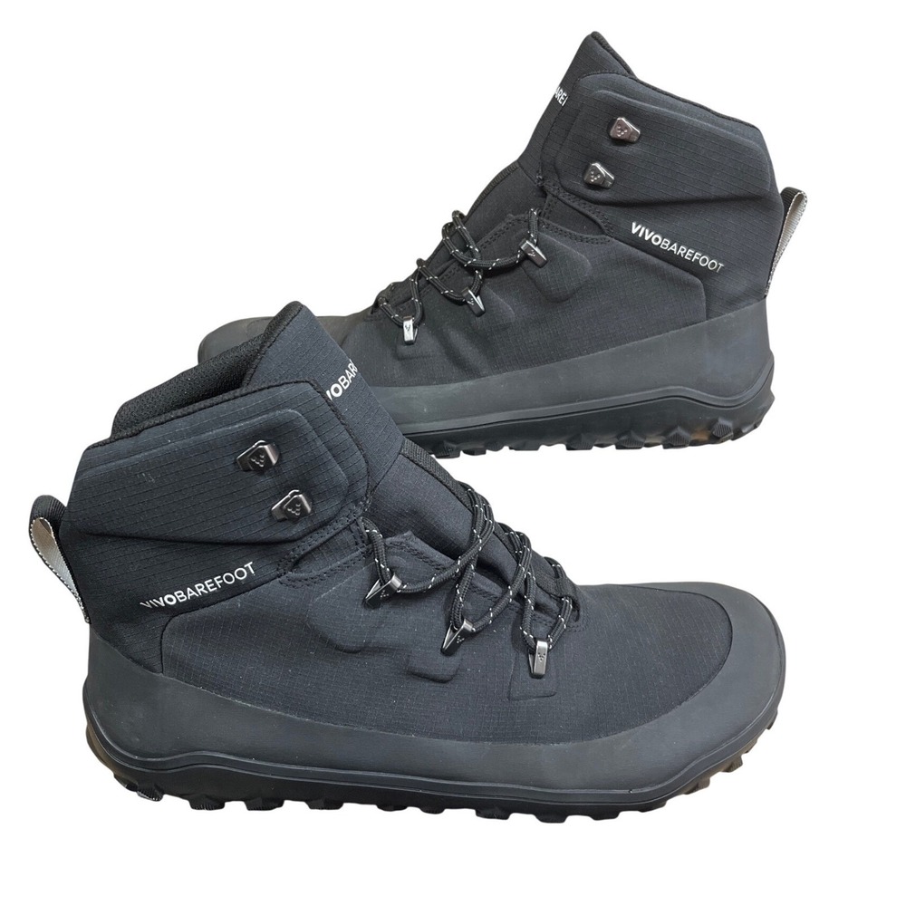 Vivobarefoot Obsidian Tracker Textile AT MEN 42 9 Black Excellent Minimalist NWT
